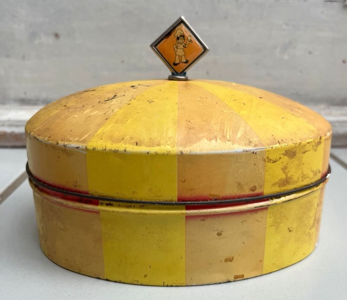 Boîte métallique Médaillon — biscuiterie française