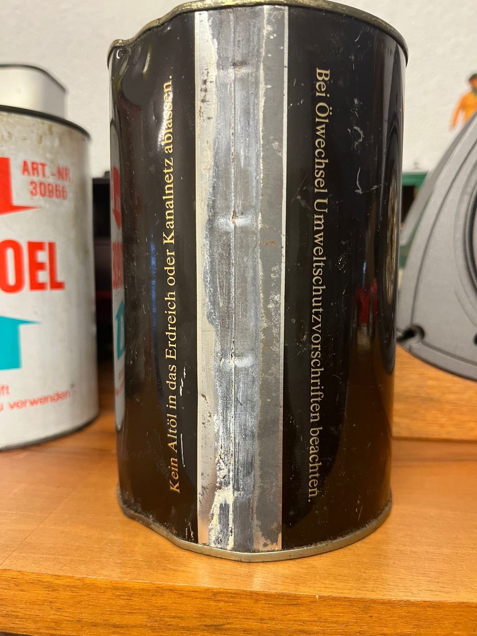 Bidon Motor Gold — huile premium vintage