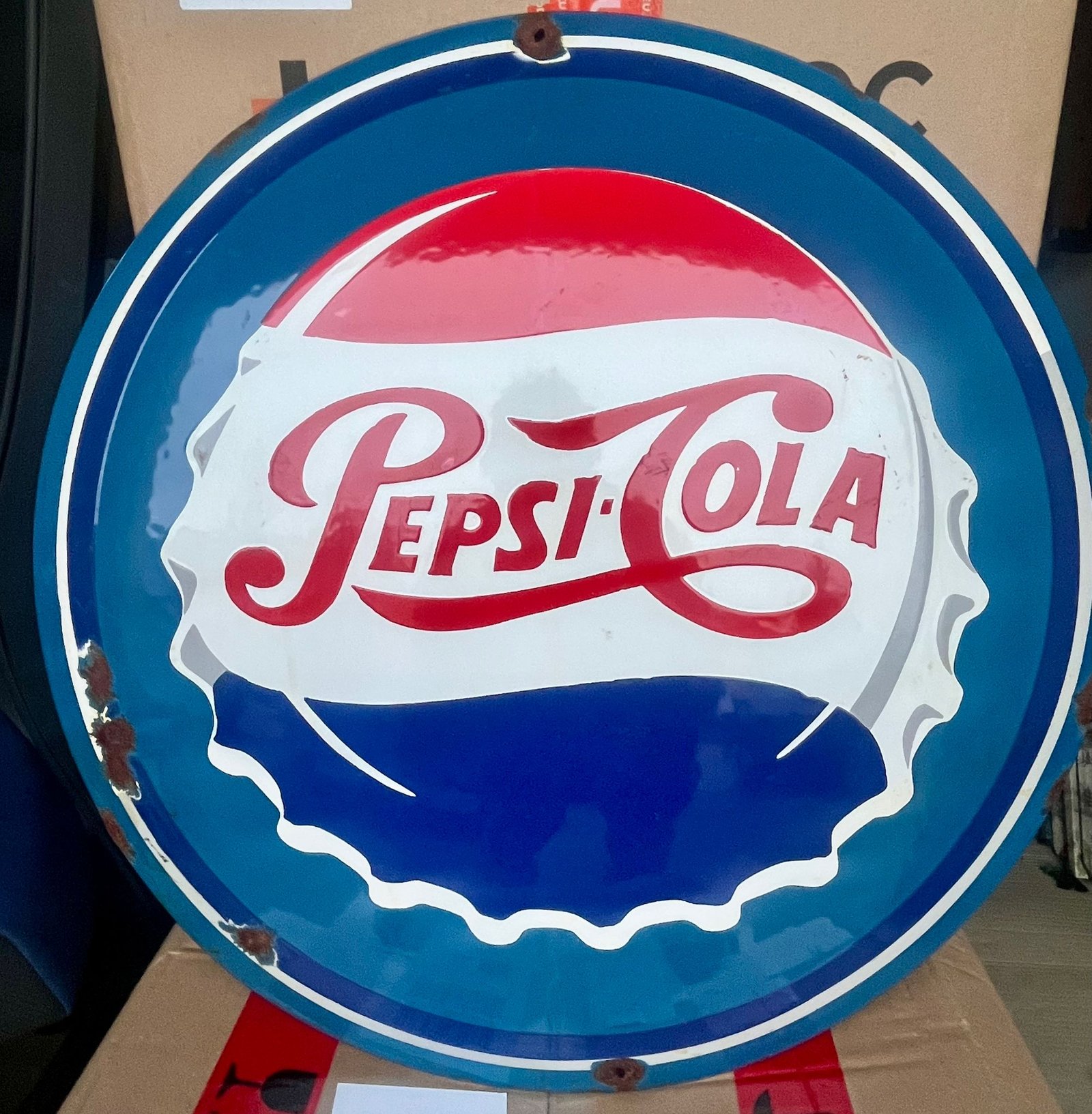 Capsule Pepsi-Cola — objet publicitaire vintage