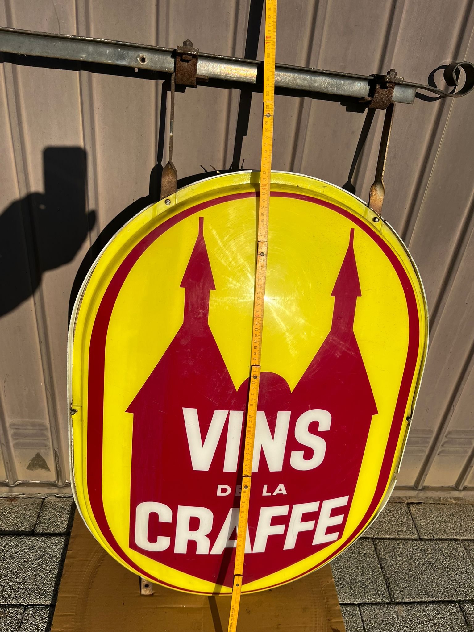 Panneau Vins de la Craffe — enseigne de cave